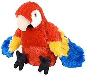 Papagei Ara ca 22 cm Plüschtier Stofftier Kuscheltier Plüsch Vogel Plüschpapagei 