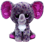 Carletto Ty 36156 - Plüschtier - Specks - Elefant gepunktet mit Glitzeraugen, Glubschi's, Beanie Boo's, 15 cm -