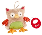 sigikid, Mädchen und Jungen, Spieluhr, Stofftier Eule, Beige/Bunt, 40780 -