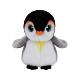 Carletto Ty 42121 - Pongo - Pinguin mit Glitzeraugen, Beanie Classic, 15 cm - 1