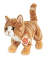Hermann Teddy Collection 906827 - Plüsch-Katze stehend, 20 cm, rot getigert - 1