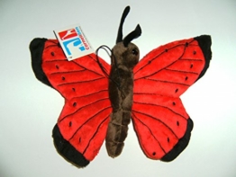 Plüschtier Schmetterling 24cm rot, Schmetterlinge Kuscheltiere Stofftiere Falter Tiere - 1