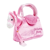 Pony in der Tasche „Paulina“ aus kuschelweichem Plüsch, mit einer niedlichen Handtasche ideal zum Mitnehmen, für kleine Damen ab 3 Jahren - 1