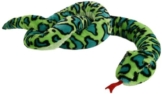 Schlange Boa aus Plüsch grün schwarz - 1