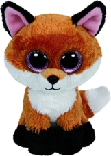 TY 37042 - Slick Buddy - Fuchs mit Glitzeraugen, Plüschtier, groß, 24 cm, braun - 1