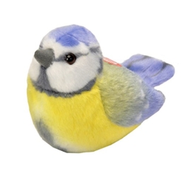 Wild Republic 19483 - Plüschvogel Blaumeise mit Originalgesang - 1