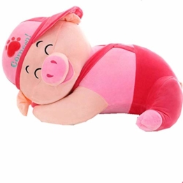 47-B Plüsch-Spielzeug Schwein Kuscheltier Großes Simulationstier Geschenk Mit Baumwolle Klettert Absatz Waschbar Gefüllt (Color : Pink, Size : 80cm) - 1