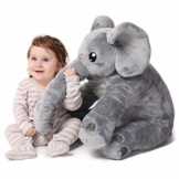 corimori® - Elefant Nuru großes XXL Kuscheltier für Kleinkinder, bauschig und weich, kuschel-softe Qualität, grau - 1