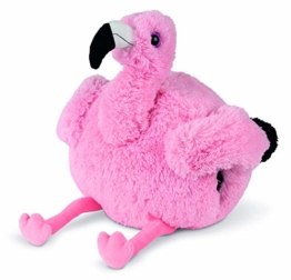 COZY NOXXIEZ Kuschelige Plüsch Kinder Handwärmer - Kuscheltier, Stofftier, Kopfkissen als Flauschiges Wärmekissen Plüschtier für Bett, Auto und Zuhause (Flamingo) - 1