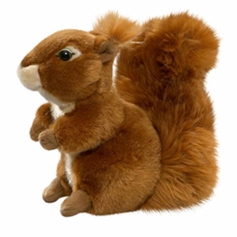 Eichhörnchen aus Plüsch, ca. 19cm Rückenlänge diagonal mit Kopf. - 1