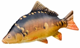 Gaby Unisex Fisch Kopfkissen Groß Karpfen, mehrfarbig, 1 - 1