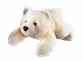 GLOREX 0 4513-1 - Kuscheltier zum Selberstopfen Eisbär Sven, ca. 28 cm groß, aus hochwertigem Plüsch genäht, muss nur noch befüllt werden, mit Geburtsurkunde - 1