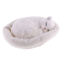 Homyl Süße Plüschtier schlafende Tiere Kuscheltier Plüschfigur Spielzeug Auto Haus Tisch Dekoration - Perserkatze - 1