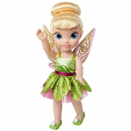 Jakks 84774 - Disney Fairies Tinkerbell, Puppe ca. 35 cm groß, beweglich, mit wunderschönem Kleid und Royal Reflection Augen, für Kinder ab 3 Jahre - 1