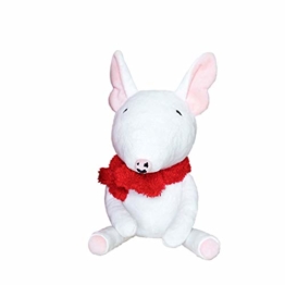 letaowl Plüschtier 1pc Weiße Bullterrier-hundepuppe Kuscheltier Soft Puppy Dog Für Kinder Soft Push-hundepuppe Geburtstagsgeschenk - 1