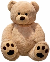 Lifestyle & More Riesen Teddybär Kuschelbär XXL 100 cm groß Plüschbär Kuscheltier samtig weich - zum liebhaben - 1