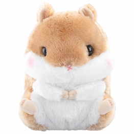 Meralens Stofftier Plüschtier Hamster Braun Kuscheltier Farbe - Braun Kuscheltier Manga Anime Otaku Kawaii Stofftier Plüschtier Plüsch Plush Original aus Japan Höhe 30cm - 1