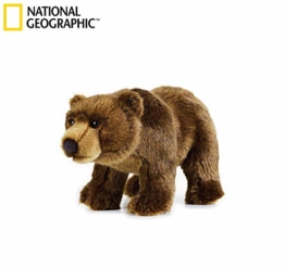 National Geographics Grizzly Bär Stofftiere Plüsch Spielzeug (mittel, Natur) - 1