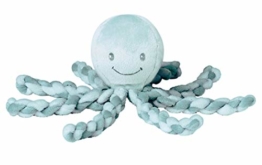 Nattou 878746 Lapidou Kuscheltier Oktopus, Für Neugeborene und Frühchen, 23 cm, Mintgrün - 1