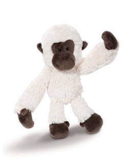 NICI 43622 Kuscheltier Gibbon, 20 cm, weiß/braun - 1