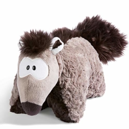 NICI Kuscheltierkissen Ameisenbär Anita 40 x 30 cm I 2 in 1: Kuscheltier & Kuschelkissen für Mädchen, Jungen & Babys ab 12 Monaten I Plüschtier & Plüschtier-Kissen in einem I grau / beige – 45267 - 1