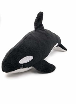 Onwomania Plüschtier Kuscheltier Stoff Tier Orca Delfin schwarz Delphin 22 cm - 1