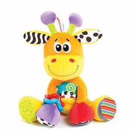 Playgro Activity Freund Giraffe, Lernspielzeug, Ab 0 Monaten, BPA-frei, Discovery Friend Giraffe, Orange/Bunt, 40155 - 1