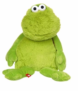 Sigikid Mädchen und Jungen, Frosch Sweety mit Verstellbarer Mimik, empfohlen ab 12 Monaten, grün, 42458 Kuscheltier - 1