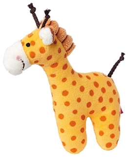 sigikid, Mädchen und Jungen, Greifling und Rassel Giraffe, Orange, 41170 - 1