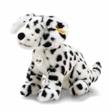 Steiff 76916 Original Plüschtier Hund Lupi Dalmatiner, Kuscheltier ca. 26 cm, Markenplüsch Knopf im Ohr“, Schmusefreund für Babys von Geburt an, weiß, schwarz - 1