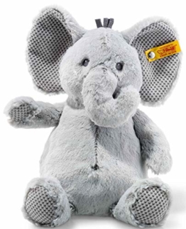Steiff Ellie Elefant - 28 cm - Kuscheltier für Kinder - Plüschelefant - weich & waschbar - grau - (240539) - 1