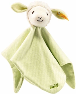 Steiff Lenny Lamm Schmusetuch - 26 cm - Kuscheltier für Babys - weich & waschbar - grün (237867) - 1