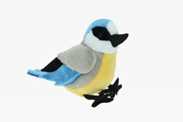 Stofftier Blaumeise 12 cm, Kuscheltier Plüschtier Vogel Vögel Gartenvogel - 1