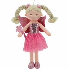 Sweety Toys 11841 Stoffpuppe Fee Plüschtier Prinzessin 60 cm pink - 1