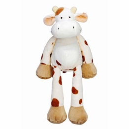 Teddykompaniet 12711 Kuscheltier ”Diinglisar” Kuh, Gefleckt – 33 cm - Plüsch Kuh – Bauernhoftiere – super Soft - Plüschtier für Babys - ab Geburt - 1