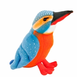 Teddys Rothenburg Eisvogel Plüschtier blau orange 16 cm Plüscheisvogel - 1