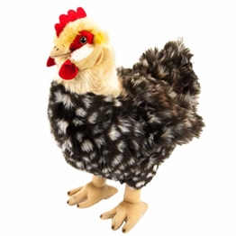 Teddys Rothenburg Kuscheltier Henne Hilde 37 cm grau/braun Huhn mit Ei Plüschhenne Plüschtier - 1