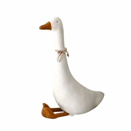 voloki Plueschtier Gans, Reine Weiße Gans, Kissen Plüschtier, Baumwolle Weiche Plueschtier Weich Kuscheltiere Groß, Gans Puppe Kissen Süßes Geschenk Für Kinder - 1