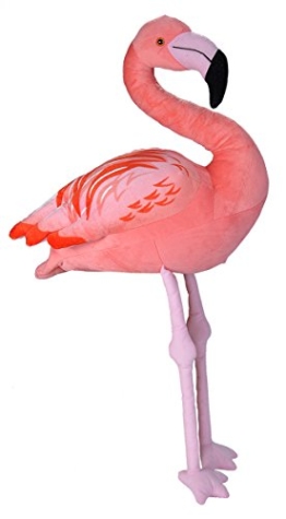 Wild Republic 22298 Plüsch Flamingo, Cuddlekins Jumbo, Kuscheltier, Plüschtier, 86 cm, pink - 1