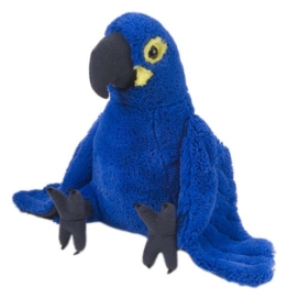 20 cm Plüschtier Schmusetier Kuscheltier ca Papagei blau 