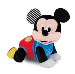 Clementoni 59098 Disney Baby - Mickey Krabbel mit mir, kuscheliges Lernspielzeug für Baby - s & Kleinkinder, Plüschtier zur Entwicklung der Motorik, Förderung der Entwicklung - 1