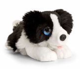 Lashuma Plüschtier Hund Border Collie, Keel Toys Kuscheltier Schwarz - Weiß 25 cm - 1