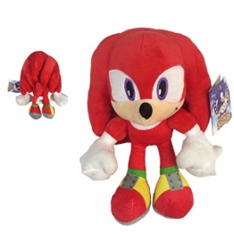 Sonic - Knuckles The Echidna Plüschtier 11'40 "/ 29cm rot Farbe Superweiche Qualität - 1
