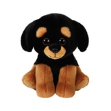TY 42250 Rottweiller Trevour, Rottweiler Beanie Babies, Plüsch, 15 cm, Schwarz/braun - 1
