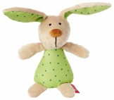 sigikid, Mädchen und Jungen, Greifling und Rassel Hase, Grün/Beige, 41169 - 1