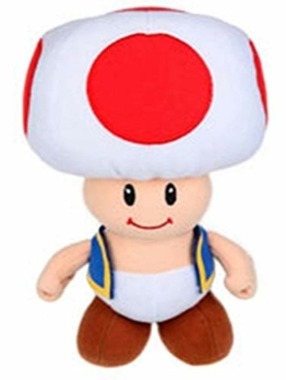 Unbekannt Super Mario PLÜSCH Figur Pilz Toad 27 cm PLÜSCHTIER Plush STOFFTIER - 1