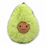 TE-Trend Plüsch Tier Avocado Plüschtier Kissen Toy Lebensmittel Kuscheltier Frucht Früchtekissen AVO Cado 30cm Mehrfarbig - 1