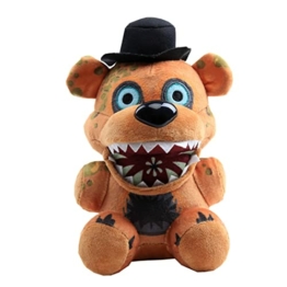 uiuoutoy Five Nights At Freddy's Plüschtier, Fnaf The Twisted Ones, brauner Freddy Bear Plüschtier, 20,3 cm - 1
