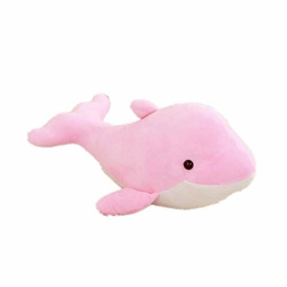 WJTMY Plüschtier Toy Kinder, Mädchen, Delfine, Plüschtiere, Süße Delfinpuppen (Color : Pink, Size : 60cm) - 1
